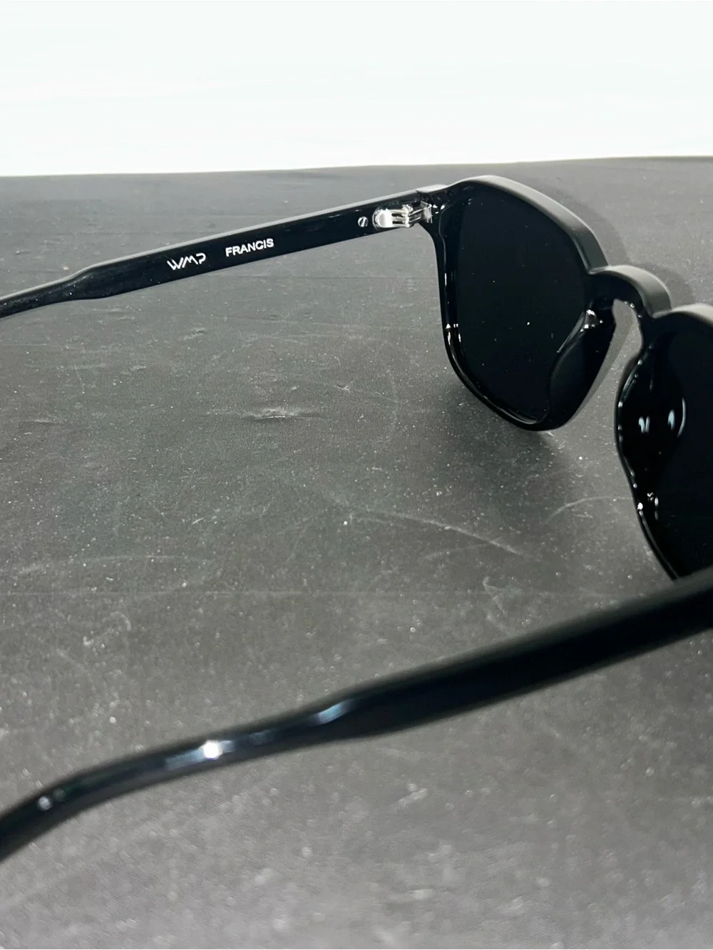 WMP Men's Black Square Sunglasses
